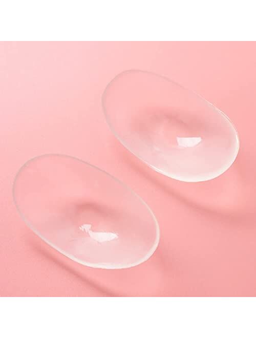 LUNNTE Silicone Shoulder Pads for Womens Clothing, Anti-Slip Shoulder Push-Up Pads Invisible Breathable Shoulder Enhancer Reusable Mothers Day Gift, 3 Pairs Transparent