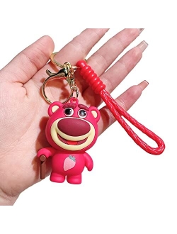 D DILLA BEAUTY Anime Story Keychain Adorable Cute Keychain Handbag Car Keyring Charms Gifts for Women