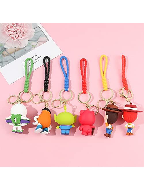 D DILLA BEAUTY Anime Story Keychain Adorable Cute Keychain Handbag Car Keyring Charms Gifts for Women