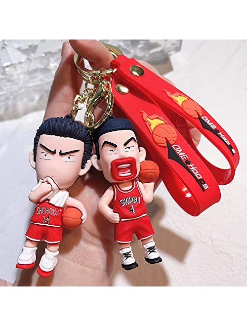 D DILLA BEAUTY The Japanese Dunk Anime Adorable Backpack Car keychains Pendant Accessories Props Collectible for Women
