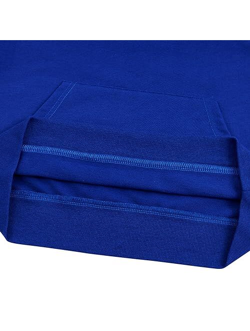 Kimoda Kids Girls Hoodies Sweatshirts Casual Color Block Plaid Hooded Pullover Long Sleeve Tops Outfits 6-14 Years Old