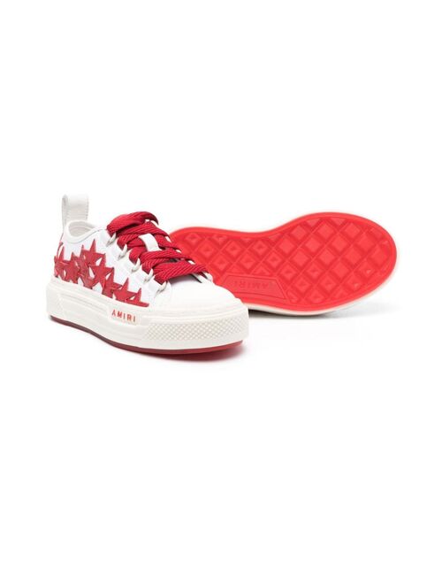 AMIRI KIDS star-patch leather sneakers