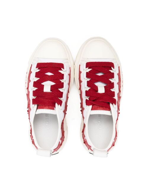 AMIRI KIDS star-patch leather sneakers