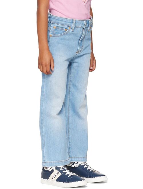 CHLOE Kids Blue Faded Jeans
