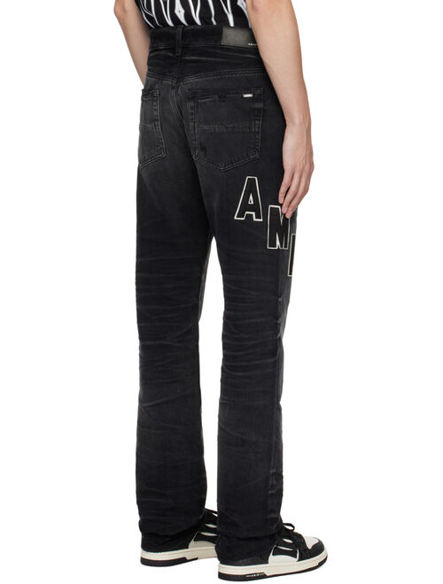 AMIRI Black Applique Jeans