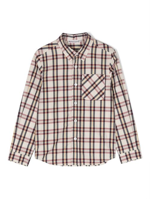 Bonpoint plaid check-pattern shirt