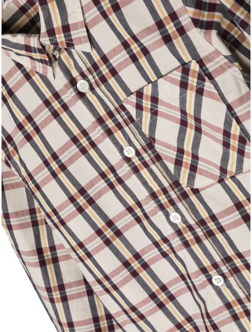 Bonpoint plaid check-pattern shirt