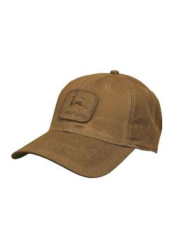 Workwear Waxed Canvas Hat W/Patch, Brown