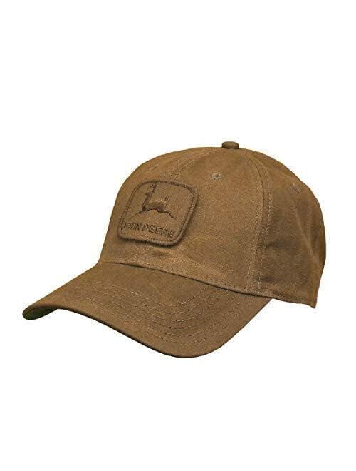 John Deere Workwear Waxed Canvas Hat W/Patch, Brown
