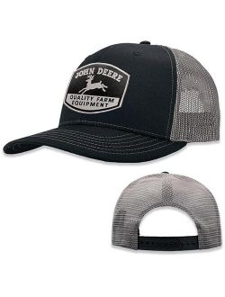 Black Moline 112 Fit Cap Gray Mesh Vintage Logo Hat