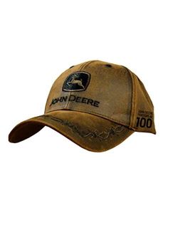 100 Year Anniversary Oilskin Look Patch Casual Cap Brown