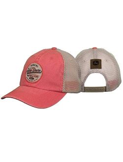 Tractors Women's Ivory Patch Cap, Ivory and Coral