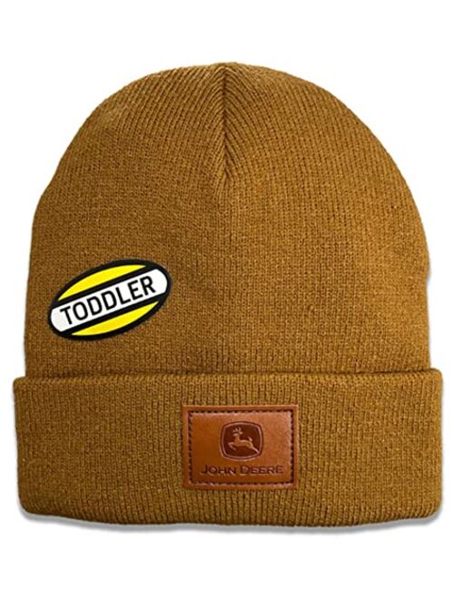 John Deere Toddler Size Acrylic Knit Beanie Stocking Caps Teal, Navy Blue, Orange, Brown, Camo, Storm Camo