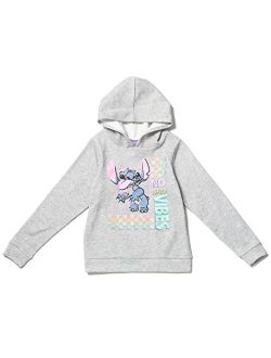 Lilo & Stitch Girls French Terry Crossover Hoodie Toddler to Big Kid