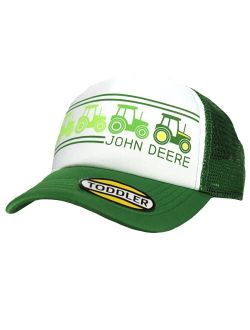 Tractor Patch Toddler Baseball Hat Cap-Green-One Size