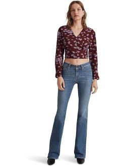 V-Neck Button-Front Shirt