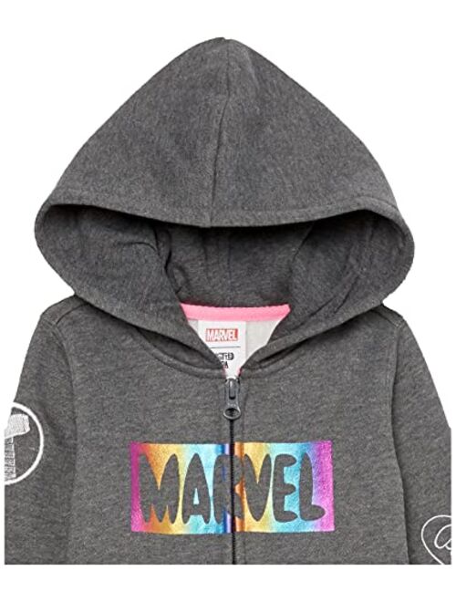 Amazon Essentials Disney | Marvel | Star Wars | Frozen | Princess Girls and Toddlers' Fleece Zip-Up Sweatshirt Hoodies