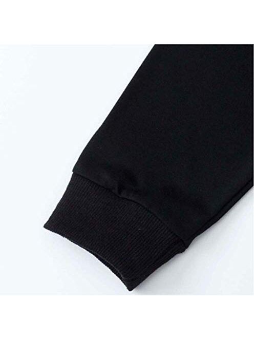 G-Amber Girls Long Sleeve Sweatshirts Kids Crop Print Funny Letters Fashion Pullover Tops