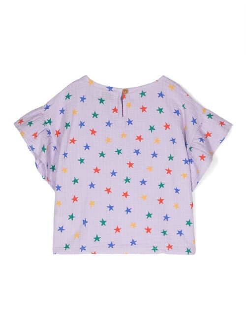 Bobo Choses star-pattern woven T-shirt
