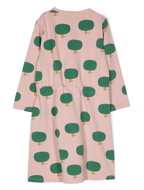 Bobo Choses tree-print cotton dress