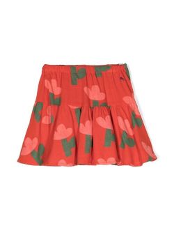 Sea Flower pleated skirt