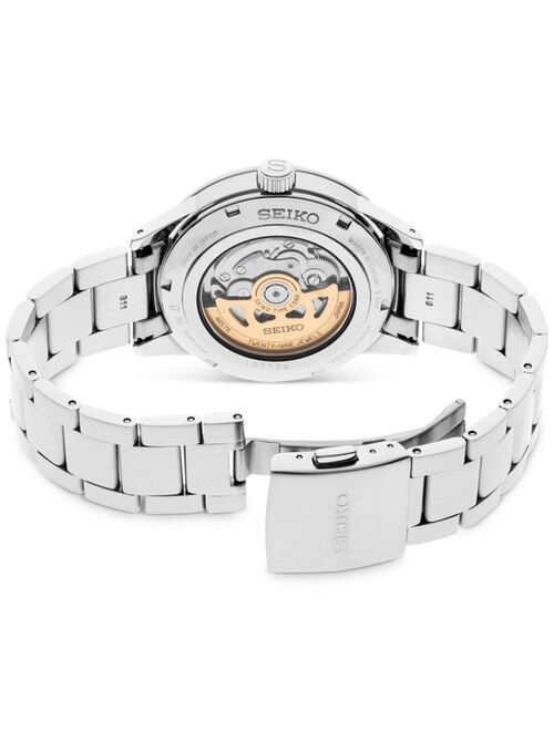 SEIKO Men's Automatic Presage Stainless Steel Bracelet Watch 41mm