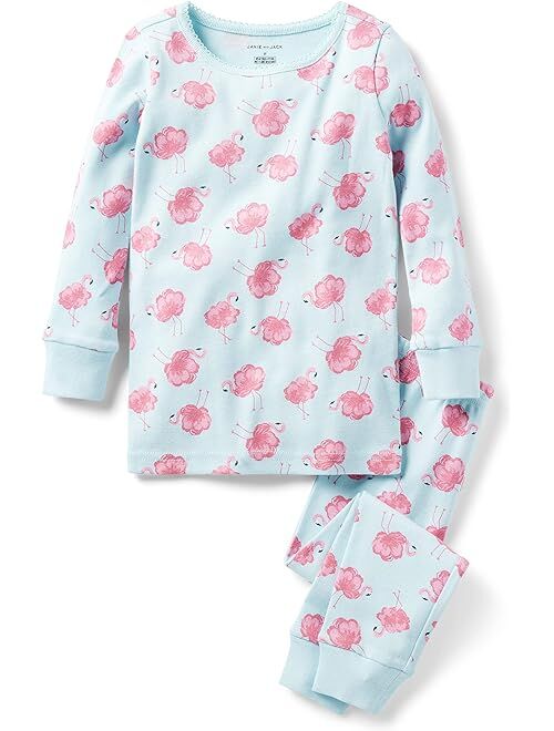 Janie and Jack Flamingo Print Tight Fit Sleepwear (Toddler/Little Kids/Big Kids)