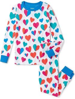 Kids Split Hearts Pajama Set (Toddler/Little Kids/Big Kids)