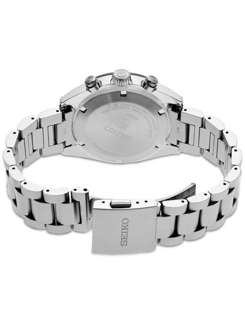 SEIKO Men's Chronograph Prospex Speedtimer Solar Stainless Steel Bracelet Watch 39mm