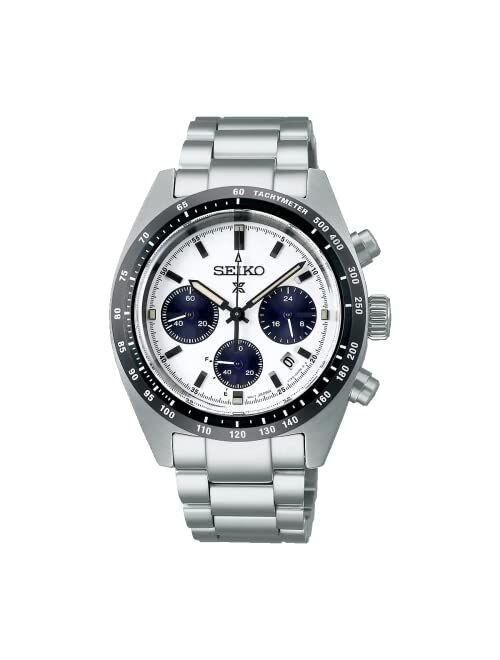 SEIKO Men's Chronograph Prospex Speedtimer Solar Stainless Steel Bracelet Watch 39mm