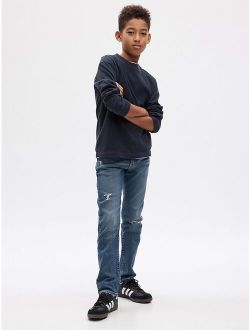 Kids Slim Jeans with Washwell