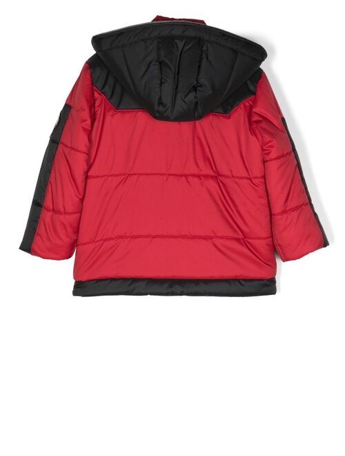 Lapin House panelled hooded padded jacket