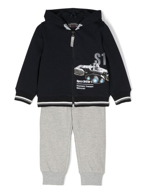 Lapin House graphic-print hooded tracksuit
