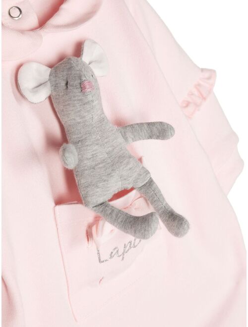 Lapin House removable-toy cotton onesie