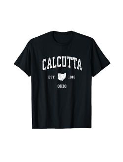 Calcutta Oh Retro T-Shirts & Gifts Calcutta Ohio OH Vintage Athletic Sports Design T-Shirt