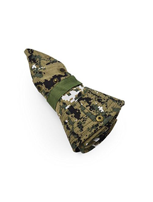 Ultrakey Outdoor Wide Brim Sun Protect Hat, Classic US Combat Army Style Bush Jungle Sun Cap for Fishing Hunting Camping