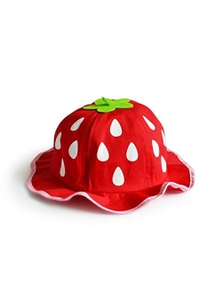 UltraKey Bucket Hat, Fashion Baby Kids Boys Girls Strawberry Cap Toddler Spring Bucket Hat Sun Cap