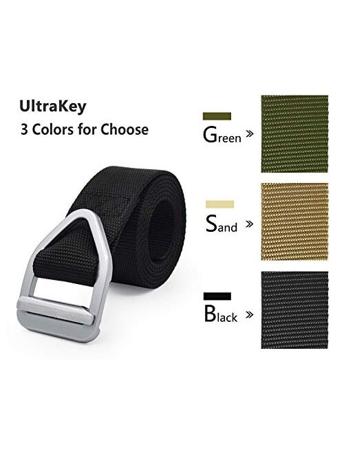 UltraKey Tactical Belt, Military Style Nylon Web Belt for Outdoor Sports