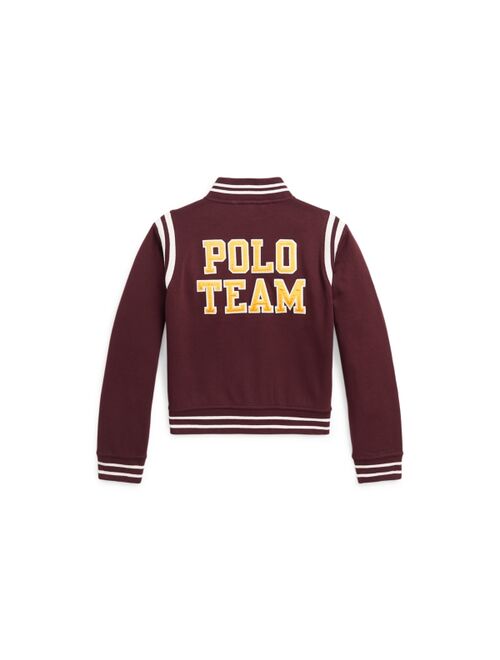 POLO RALPH LAUREN Big Girls Logo Double-Knit Baseball Jacket