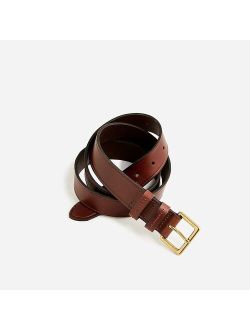 Italian pull-up leather belt