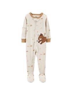 carters Baby Boy Carter's One-Piece Footed Cow Pajamas