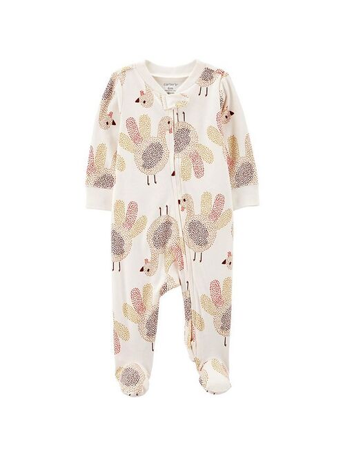 carters Baby Carter's Turkey 2-Way Zip Cotton Sleep & Play