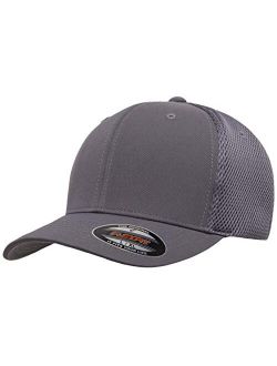 Ultrafibre Airmesh Fitted Trucker Hat, Dark Grey, Large-X-Large