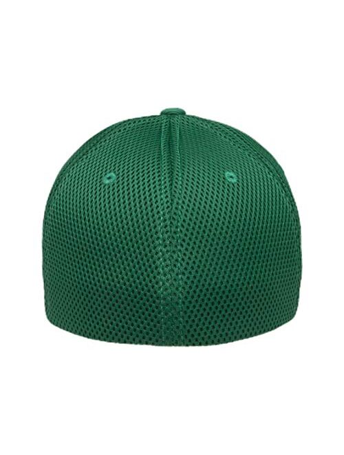 Flexfit Standard Ultrafibre Airmesh Fitted Trucker Hat, Green, Large-X-Large