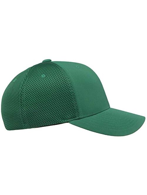 Flexfit Standard Ultrafibre Airmesh Fitted Trucker Hat, Green, Large-X-Large