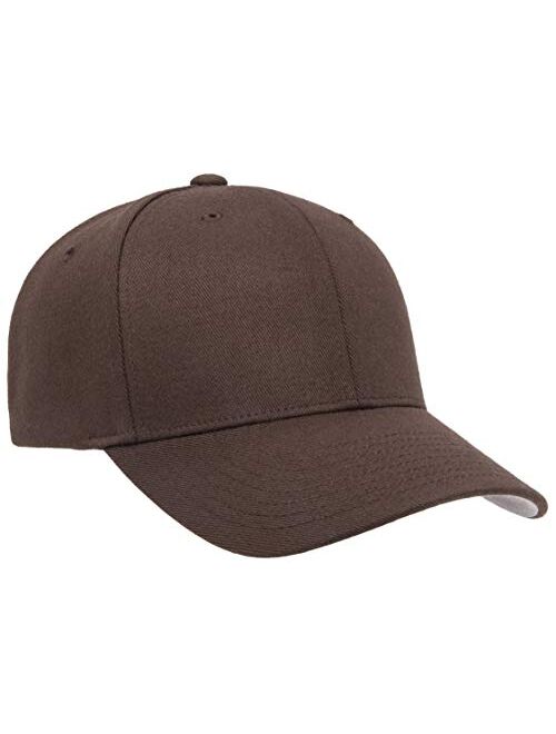 Flexfit mens Flexfit Wool Blend Hat Cap, Brown, Large-X-Large US