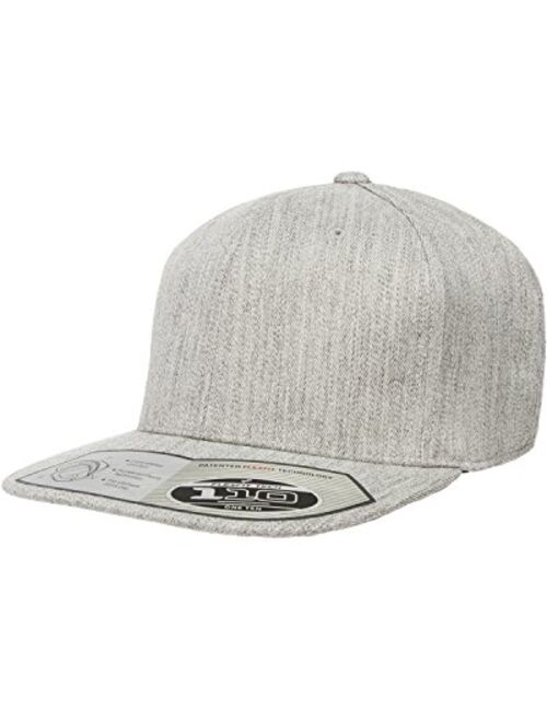 Flexfit One Ten Wool Cap Snapback 110F (Heather Grey)