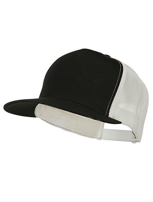 Flexfit Classic 5 Panel Two Tone Mesh Trucker Snapback Cap