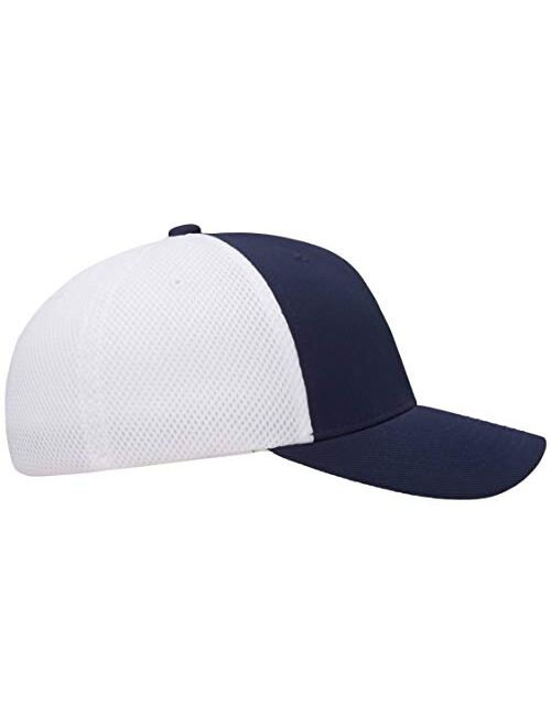 Flexfit unisex adult 6533 Hat, Navy/White, Large-X-Large US