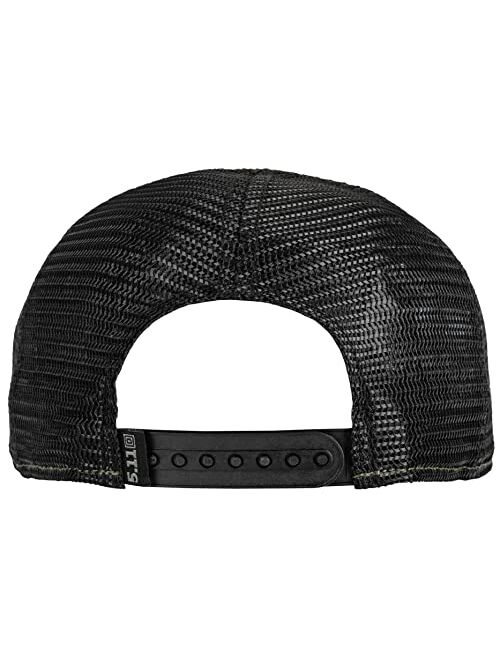 Gadsden and Culpeper 5.11 Trucker Tactical Cap & Patch Bundle - Black - Molon Patch